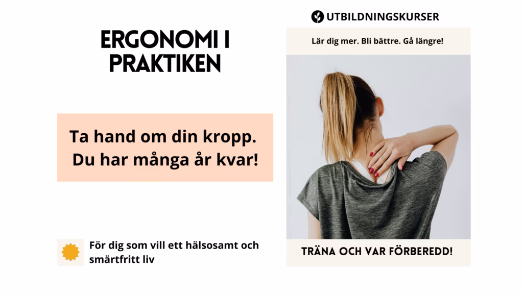 Ergonomi i praktiken kursframsida