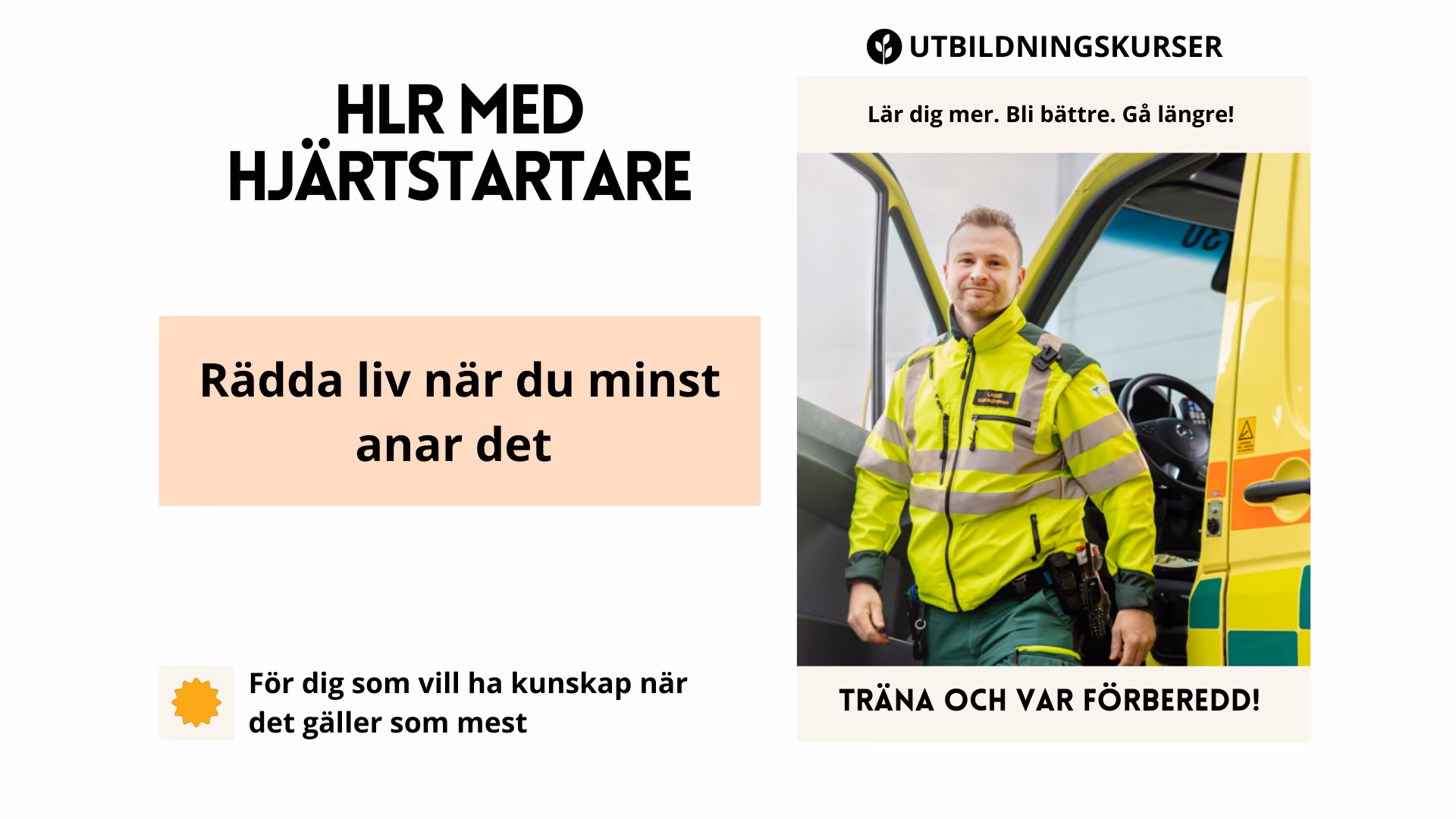HLR med hjärtstartare utbildning