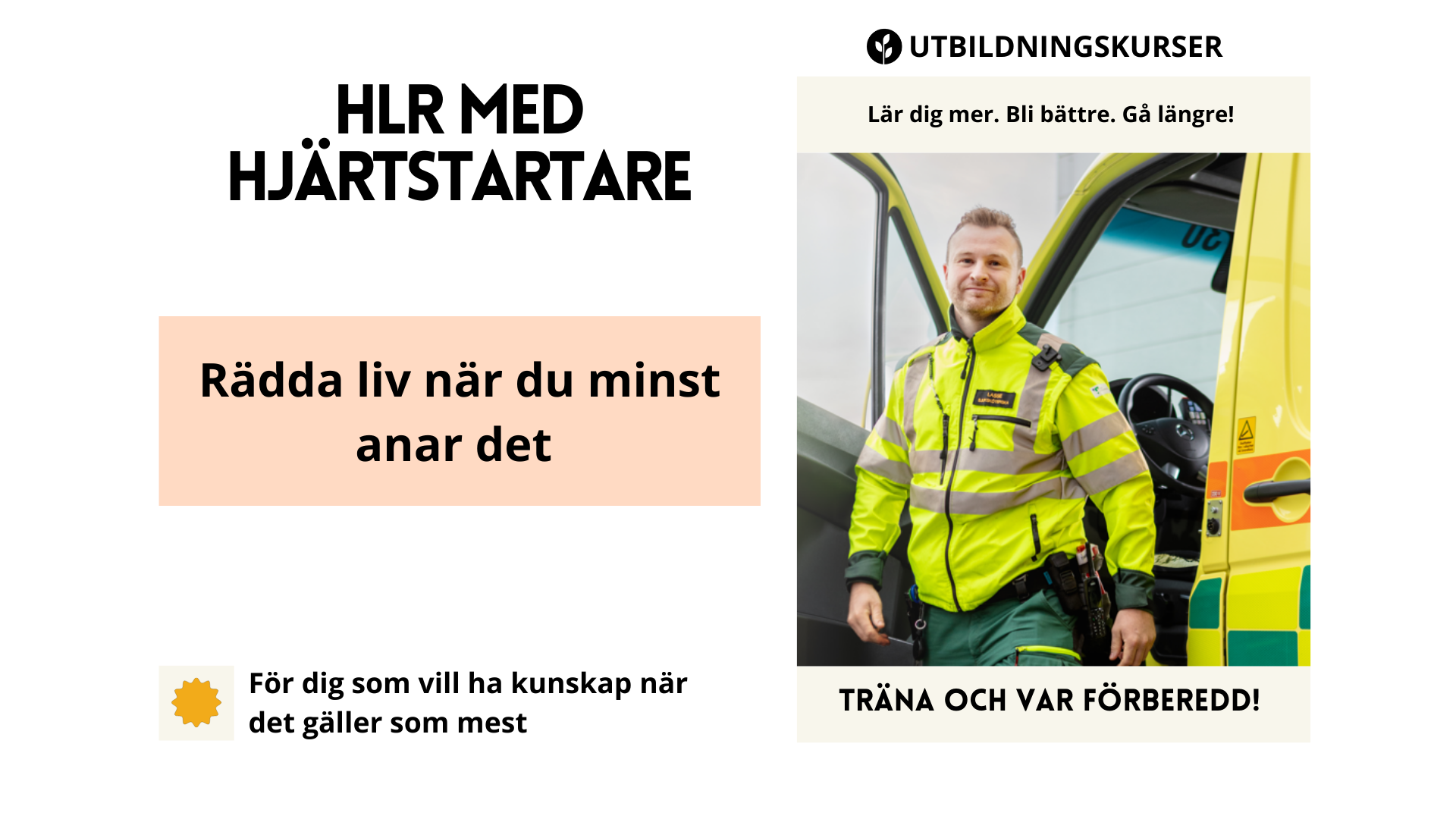 HLR med hjärtstartare utbildning